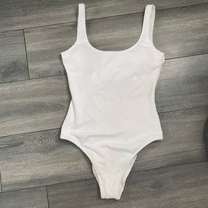 {Aerie} Ribbed White One Piece (NWT)